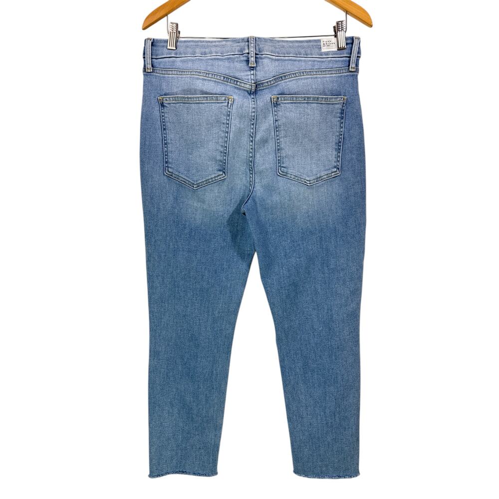 Frank & Eileen Derry High Rise Crop Jeans Classic Blue Wash Size 31 - Picture 4 of 16